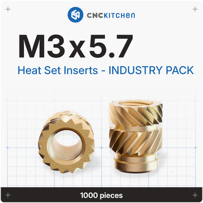 Industry Pack M3x5.7 gevindindsatser, 1000 stk
