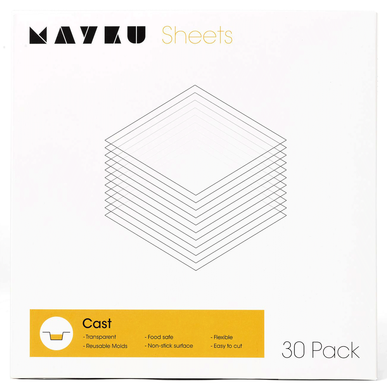 Mayku FormBox Cast Sheets 0,5 mm – 30 stk.