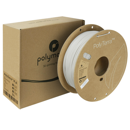 (UDGÅR) Polymaker | PolyTerra PLA | Muted White | 1.75mm | 1 kg