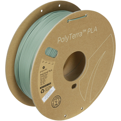 (UDGÅR) Polymaker | PolyTerra PLA | Muted Green | 1.75mm | 1 kg