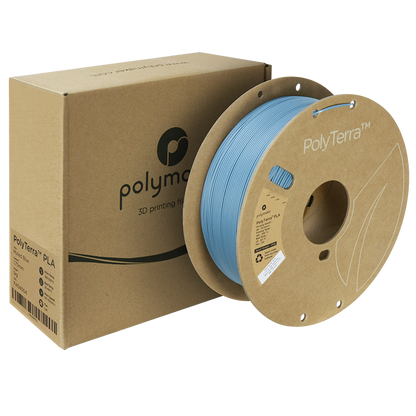 (UDGÅR) Polymaker | PolyTerra PLA | Muted Blue | 1.75mm | 1 kg