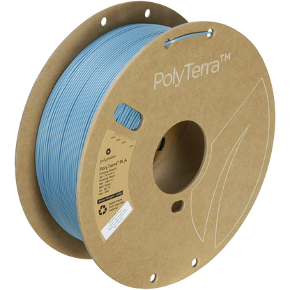 (UDGÅR) Polymaker | PolyTerra PLA | Muted Blue | 1.75mm | 1 kg