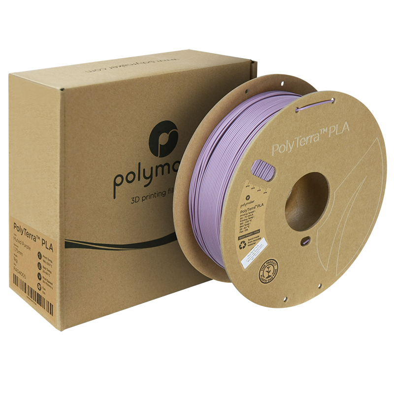 (UDGÅR) Polymaker | PolyTerra PLA | Muted Purple | 1.75mm | 1 kg