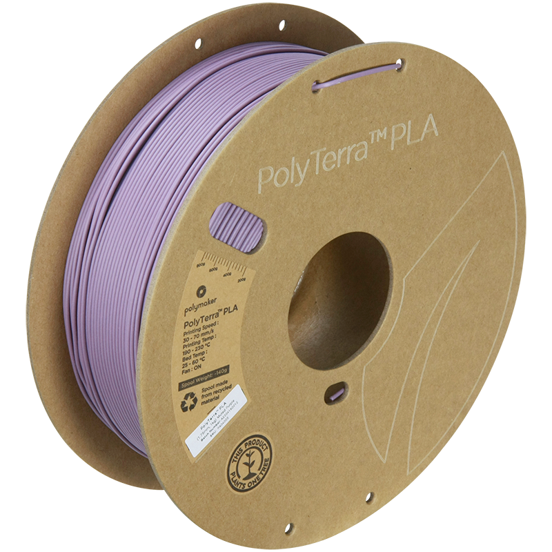 (UDGÅR) Polymaker | PolyTerra PLA | Muted Purple | 1.75mm | 1 kg