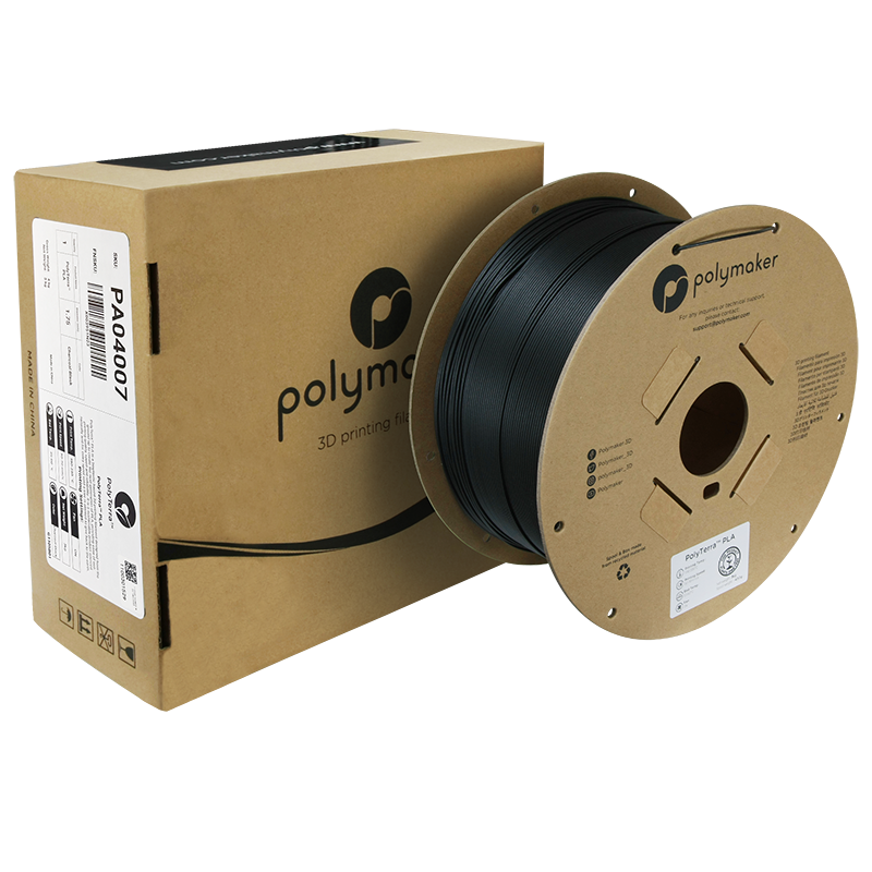 Polymaker | PolyTerra PLA | Charcoal Black | 1.75mm | 3 kg