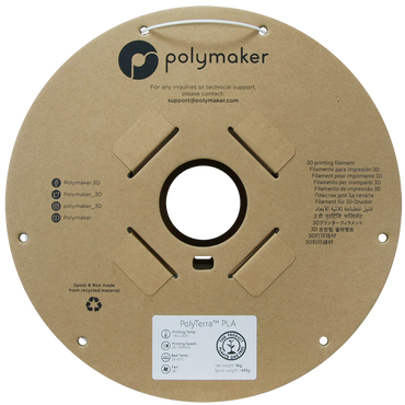 Polymaker | PolyTerra PLA | Cotton White | 1.75mm | 3 kg