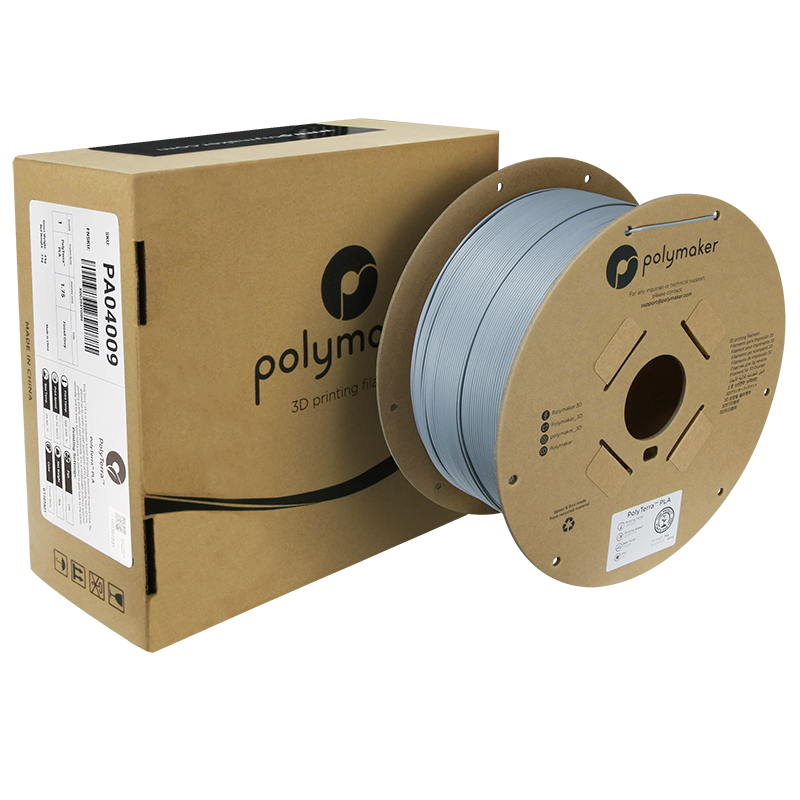 Polymaker | PolyTerra PLA | Fossil Grey | 1.75mm | 3 kg