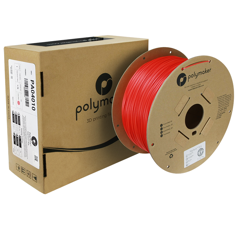(UDGÅR) Polymaker | PolyTerra PLA | Lava Red | 1.75mm | 3 kg