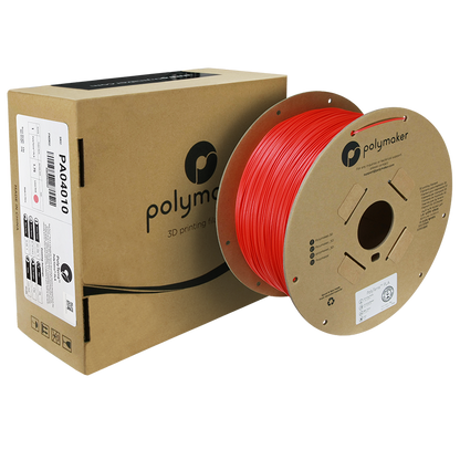 (UDGÅR) Polymaker | PolyTerra PLA | Lava Red | 1.75mm | 3 kg