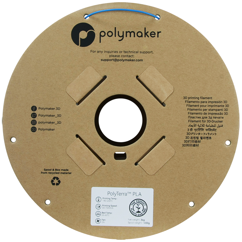 Polymaker | PolyTerra PLA | Sapphire Blue | 1.75mm | 3 kg