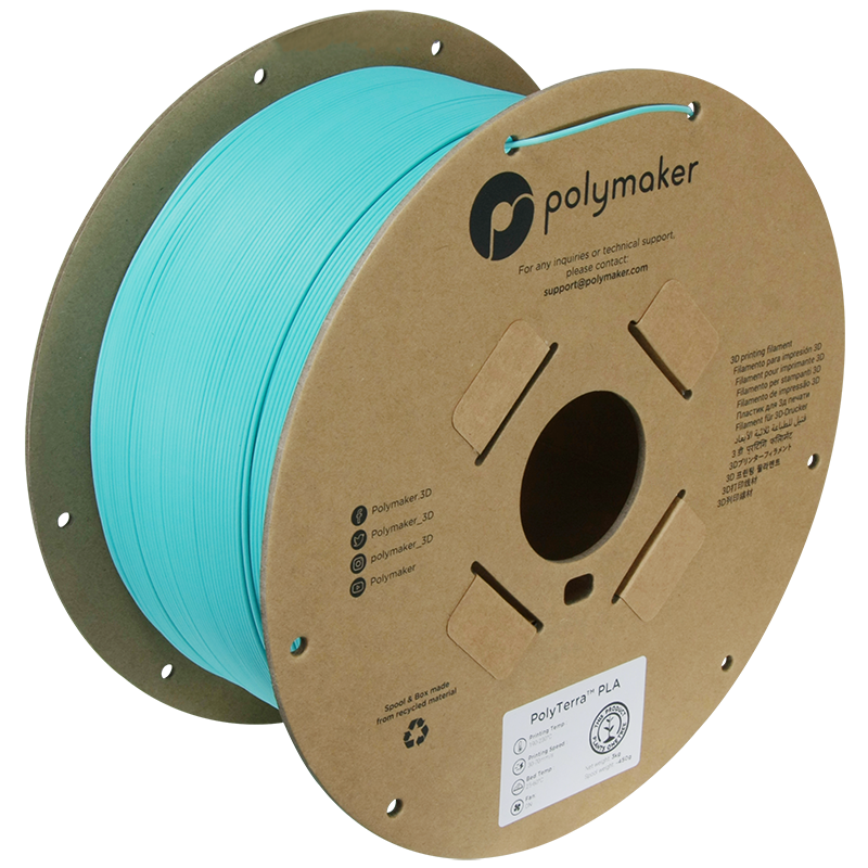 (UDGÅR) Polymaker | PolyTerra PLA | Arctic Teal | 1.75mm | 3 kg