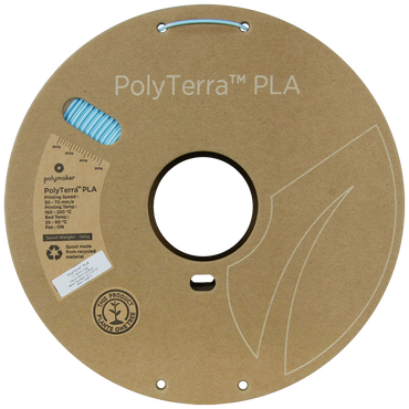 (UDGÅR) Polymaker | PolyTerra PLA Dual | Glacier Blue (Ice-Blue) | 1.75mm | 1 kg