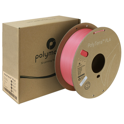 (UDGÅR) Polymaker | PolyTerra PLA Dual | Flamingo (Pink-Red) | 1.75mm | 1 kg