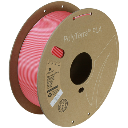 (UDGÅR) Polymaker | PolyTerra PLA Dual | Flamingo (Pink-Red) | 1.75mm | 1 kg