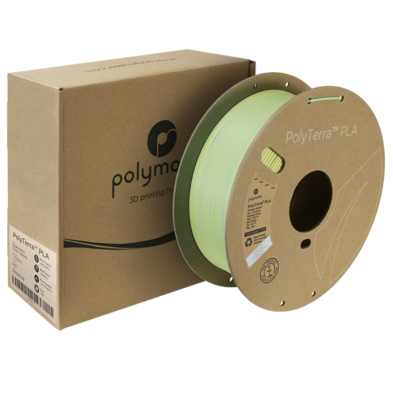 (UDGÅR) Polymaker | PolyTerra PLA Dual | Chameleon (Teal-Yellow) | 1.75mm | 1 kg