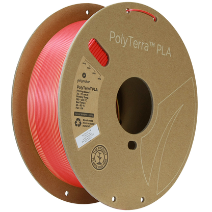 (UDGÅR) Polymaker | PolyTerra PLA Dual | Sunrise (Red-Yellow) | 1.75mm | 1 kg
