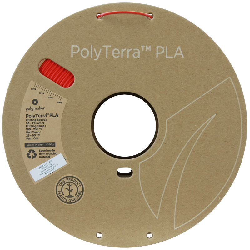 (UDGÅR) Polymaker | PolyTerra PLA Dual | Sunrise (Red-Yellow) | 1.75mm | 1 kg