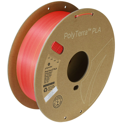(UDGÅR) Polymaker | PolyTerra PLA Dual | Sunrise (Red-Yellow) | 1.75mm | 1 kg