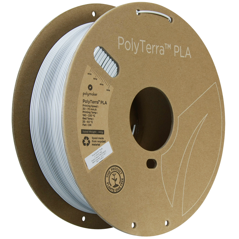 (UDGÅR) Polymaker | PolyTerra PLA Dual | Shadow Black (White-Black) | 1.75mm | 1 kg