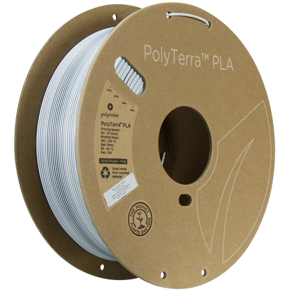 (UDGÅR) Polymaker | PolyTerra PLA Dual | Shadow Black (White-Black) | 1.75mm | 1 kg