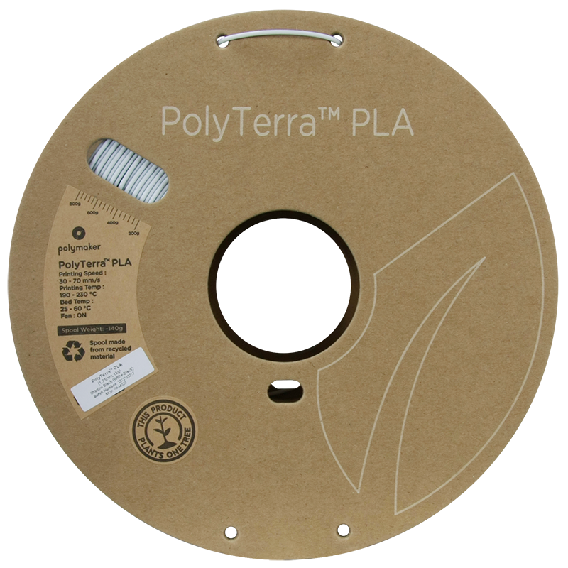 (UDGÅR) Polymaker | PolyTerra PLA Dual | Shadow Black (White-Black) | 1.75mm | 1 kg