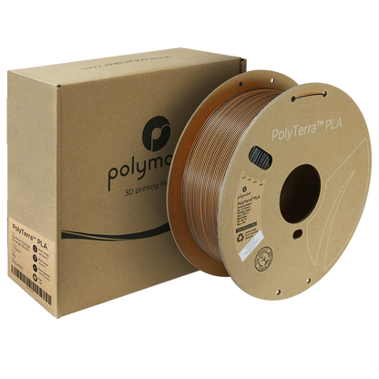 (UDGÅR) Polymaker | PolyTerra PLA Dual | Shadow Orange (Orange-Black) | 1.75mm | 1 kg