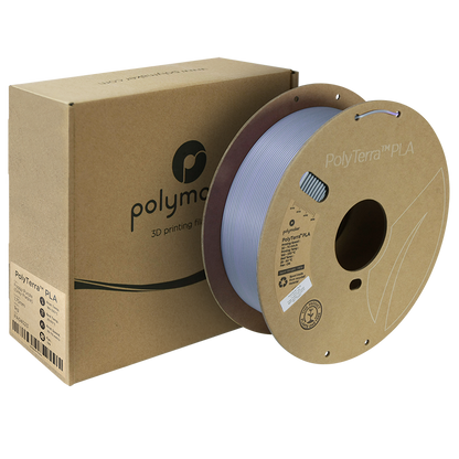 (UDGÅR) Polymaker | PolyTerra PLA Dual | Foggy Purple (Grey-Purple) | 1.75mm | 1 kg