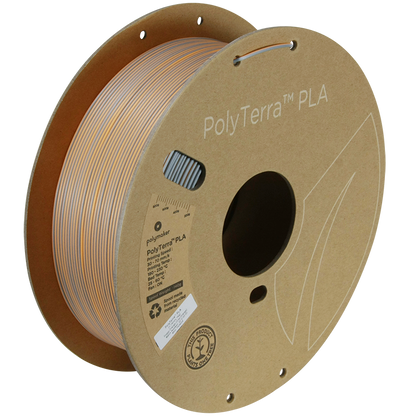 (UDGÅR) Polymaker | PolyTerra PLA Dual | Foggy Orange (Grey-Orange) | 1.75mm | 1 kg
