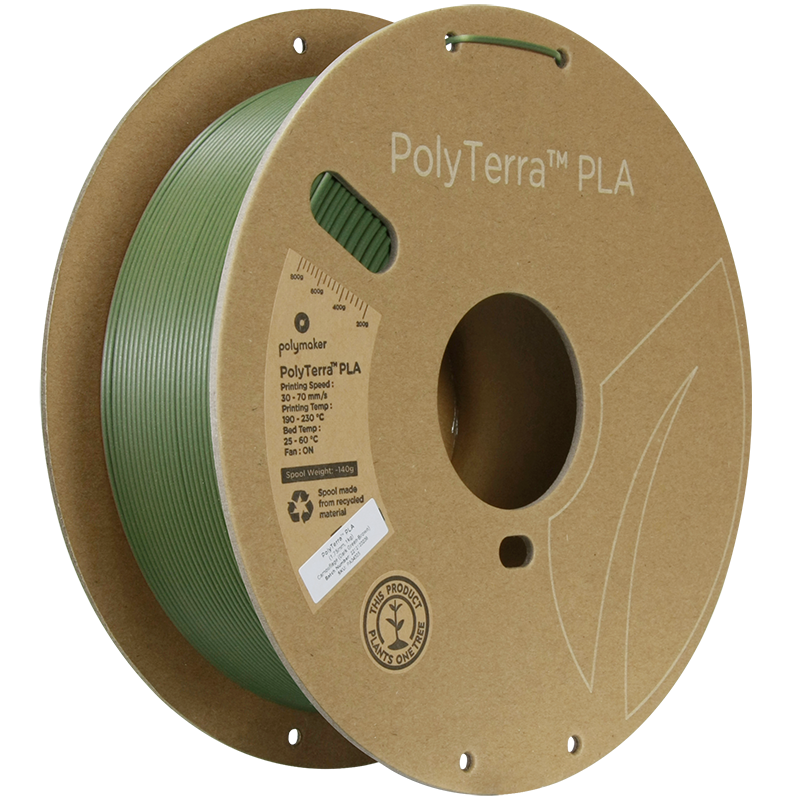 (UDGÅR) Polymaker | PolyTerra PLA Dual | Camouflage (Dark Green-Brown) | 1.75mm | 1 kg