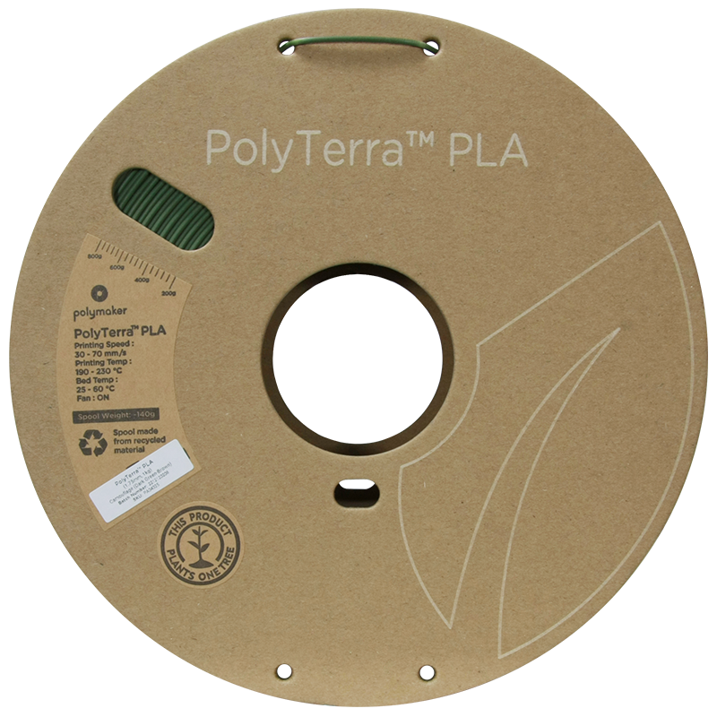 (UDGÅR) Polymaker | PolyTerra PLA Dual | Camouflage (Dark Green-Brown) | 1.75mm | 1 kg