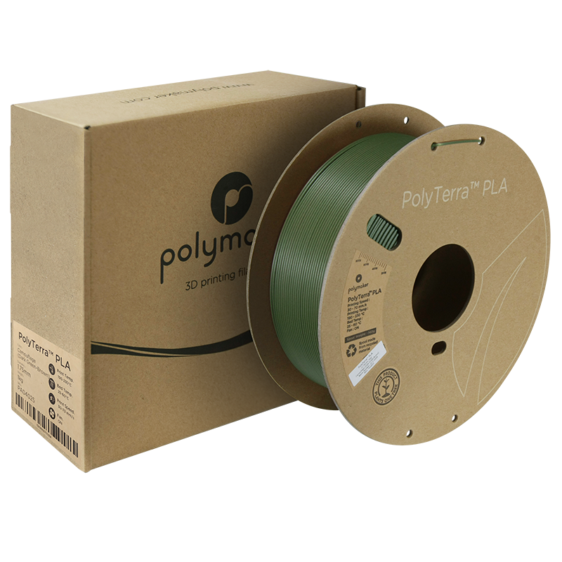 (UDGÅR) Polymaker | PolyTerra PLA Dual | Camouflage (Dark Green-Brown) | 1.75mm | 1 kg