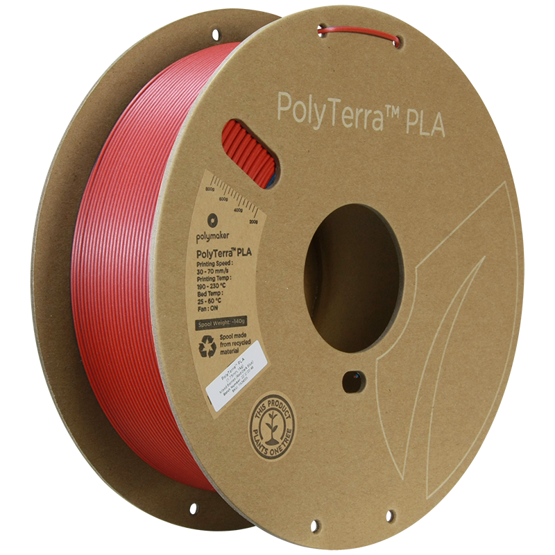 (UDGÅR) Polymaker | PolyTerra PLA Dual | Mixed Berries (Red-Dark Blue) | 1.75mm | 1 kg