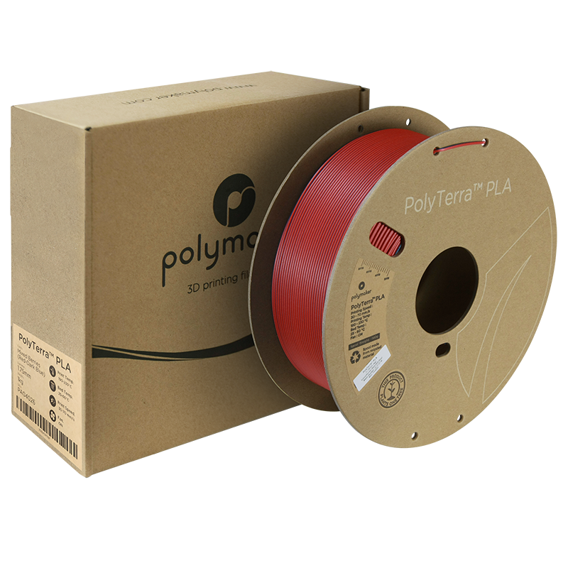(UDGÅR) Polymaker | PolyTerra PLA Dual | Mixed Berries (Red-Dark Blue) | 1.75mm | 1 kg