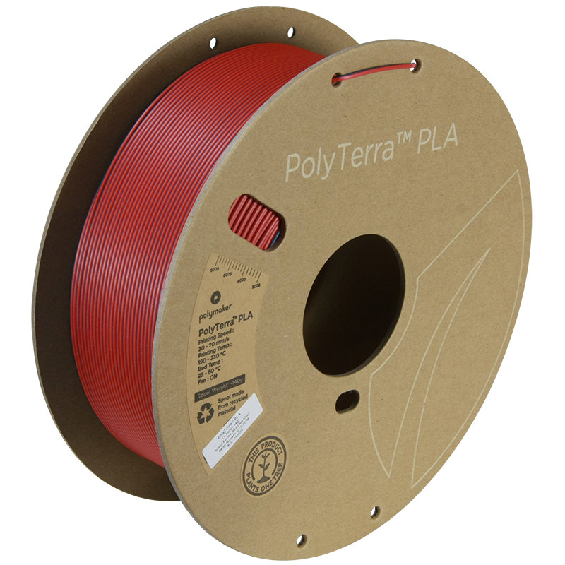 (UDGÅR) Polymaker | PolyTerra PLA Dual | Mixed Berries (Red-Dark Blue) | 1.75mm | 1 kg
