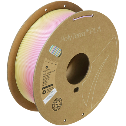 (UDGÅR) Polymaker | PolyTerra PLA Gradient | Pastel Rainbow | 1.75mm | 1 kg