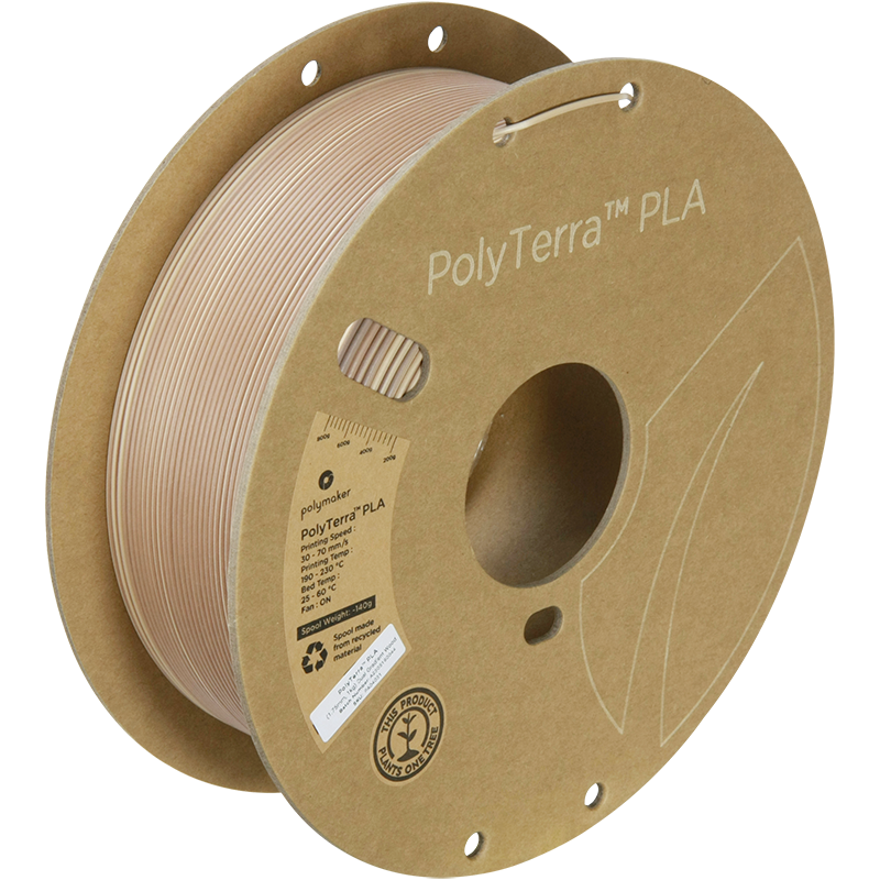 (UDGÅR) Polymaker | PolyTerra PLA Dual Gradient | Wood | 1.75mm | 1 kg