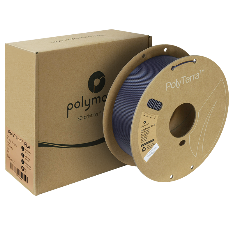 (UDGÅR) Polymaker | PolyTerra PLA | Army Purple | 1.75mm | 1 kg
