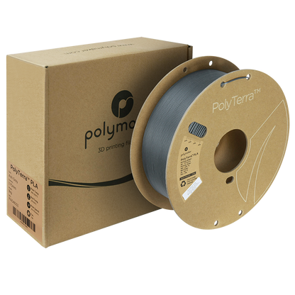 (UDGÅR) Polymaker | PolyTerra PLA | Ash Grey | 1.75mm | 1 kg