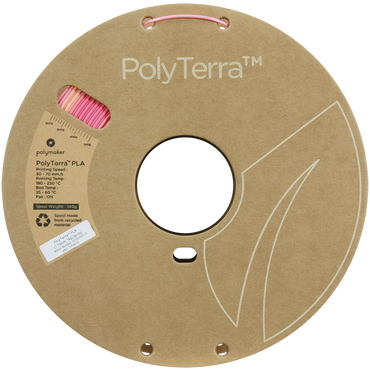 (UDGÅR) Polymaker | PolyTerra PLA Gradient | Spring (Pink-Peach) | 1.75mm | 1 kg