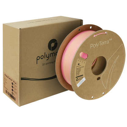 (UDGÅR) Polymaker | PolyTerra PLA Gradient | Spring (Pink-Peach) | 1.75mm | 1 kg