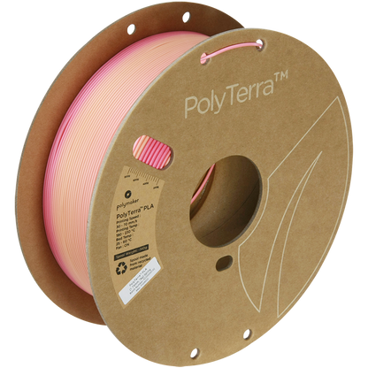 (UDGÅR) Polymaker | PolyTerra PLA Gradient | Spring (Pink-Peach) | 1.75mm | 1 kg