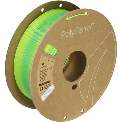 (UDGÅR) Polymaker | PolyTerra PLA Gradient | Summer (Savannah Yellow-Artic Teal) | 1.75mm | 1 kg
