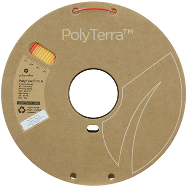 (UDGÅR) Polymaker | PolyTerra PLA Gradient | Fall (Orange-Lava Red) | 1.75mm | 1 kg