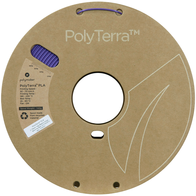 (UDGÅR) Polymaker | PolyTerra PLA | Electric Indigo | 1.75mm | 1 kg