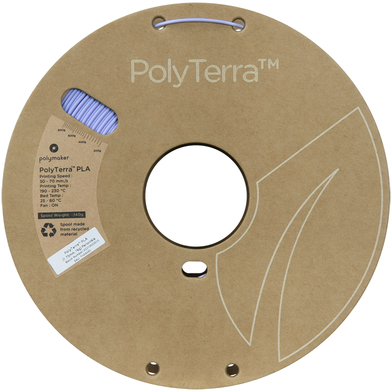 (UDGÅR) Polymaker | PolyTerra PLA | Periwinkle | 1.75mm | 1 kg