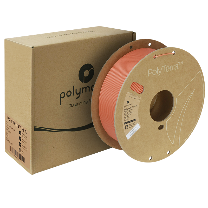 (UDGÅR) Polymaker | PolyTerra PLA | Marble Brick | 1.75mm | 1 kg
