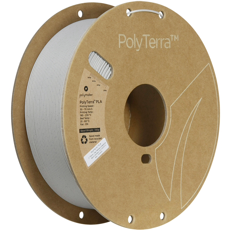 (UDGÅR) Polymaker | PolyTerra PLA | Marble Limestone | 1.75mm | 1 kg