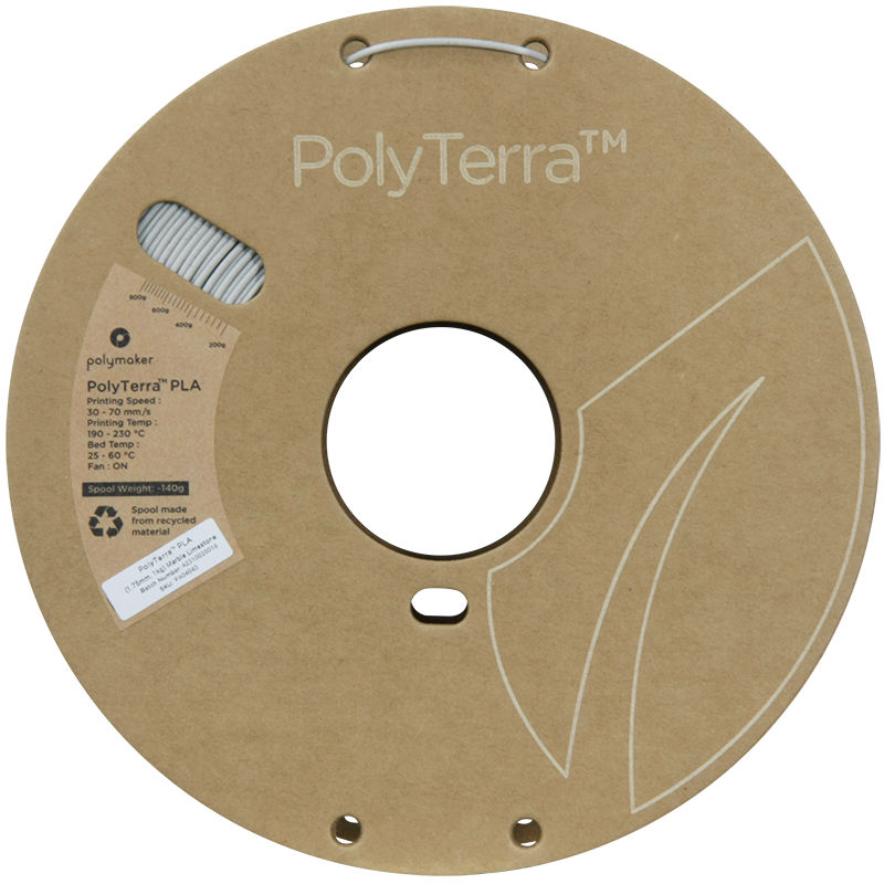 (UDGÅR) Polymaker | PolyTerra PLA | Marble Limestone | 1.75mm | 1 kg