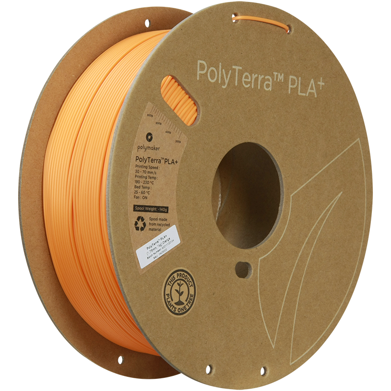 Polymaker | PolyTerra PLA+ | Orange | 1.75mm | 1 kg
