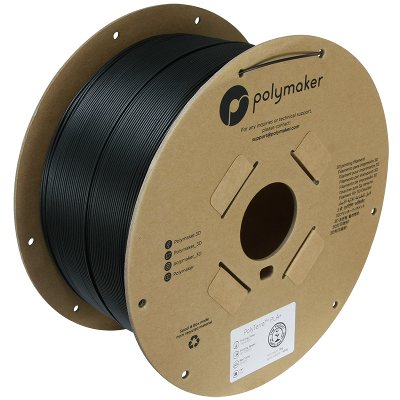 Polymaker | PolyTerra PLA+ | Black | 1.75mm | 3 kg